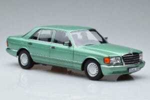 Mercedes 560 SEL W126 Světle Zelená Norev 1:18 183469 Kov – obrázek 5 z 7