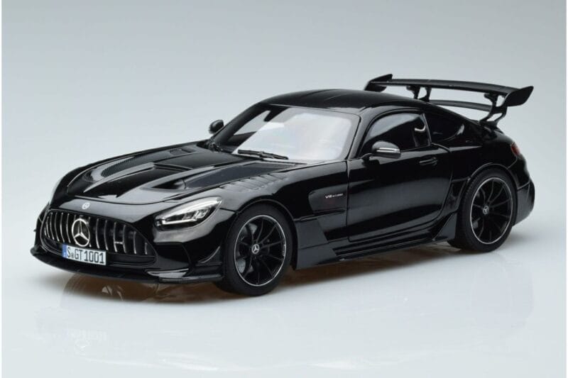 Mercedes AMG GT C190 Black Series Černý Norev 1:18 183900 Kov