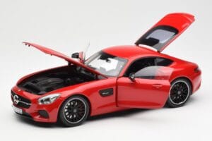 Mercedes AMG GT C190 Červený Norev 1:18 183496 Kov – obrázek 2 z 8