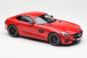 Mercedes AMG GT C190 Červený Norev 1:18 183496 Kov – obrázek 6 z 8