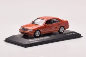 Mercedes C-Class W202 C240 Oranžová Metalíza Minichamps 1:43 430037000 Kov – obrázek 2 z 4