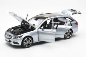 Mercedes C-Class W205 T-Model Stříbrný Asia Exclusive Norev 1:18 183865 Kov – obrázek 2 z 8