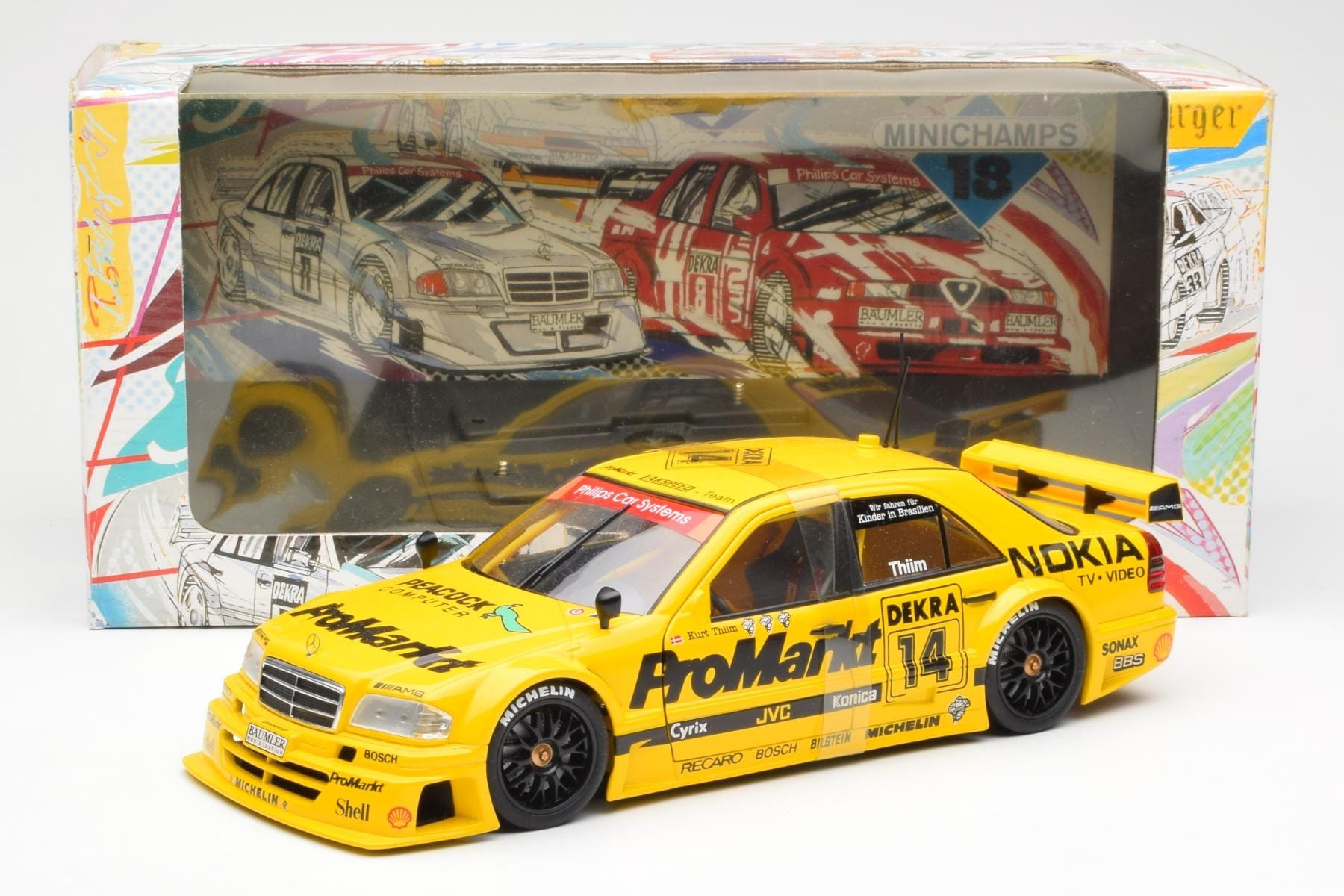 Mercedes C-Class W202 #14 K. Thiim DTM 1994 UT Models 1:18 180943314 Kov – obrázek 6 z 6