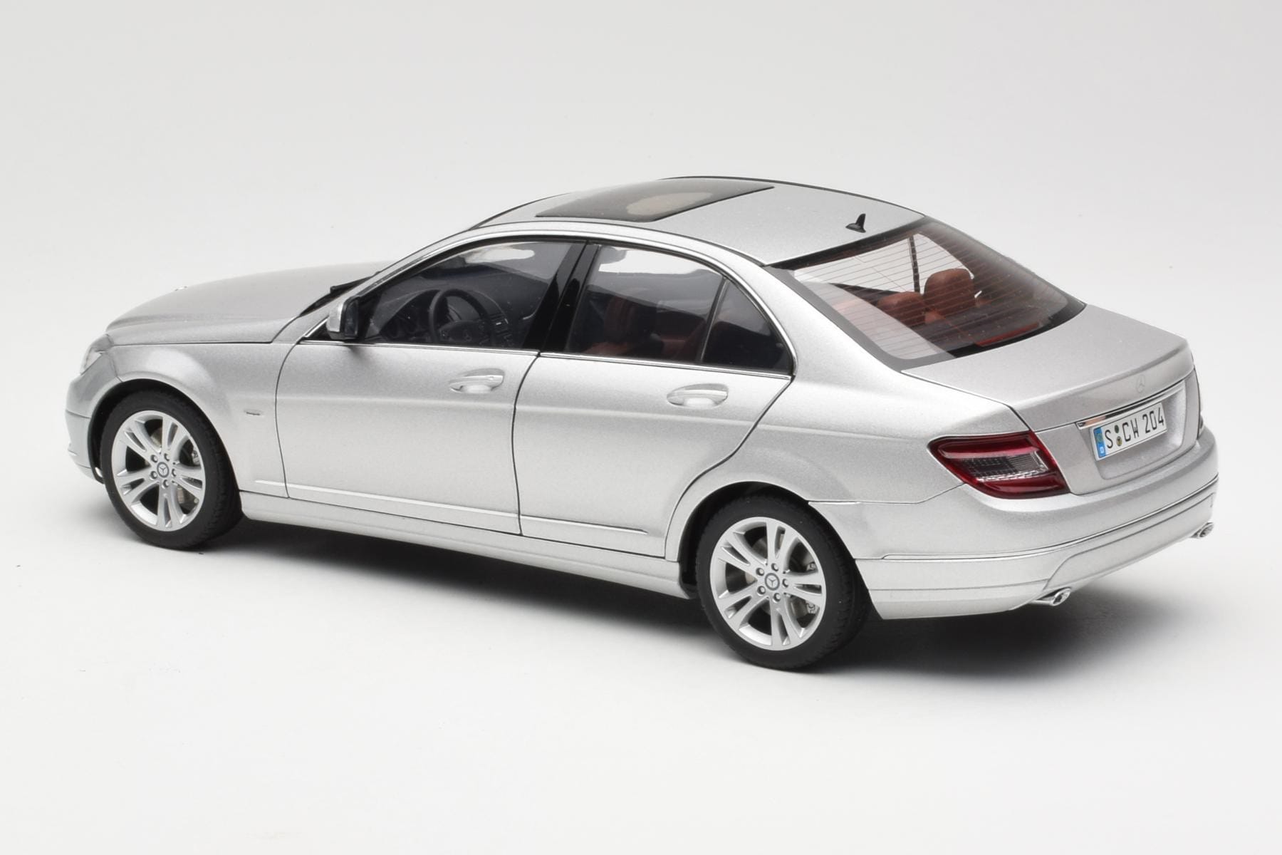 Mercedes C-Class W204 Avantgarde Stříbrný AUTOart 1:18 B66962368 Kov – obrázek 7 z 8