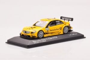 Mercedes C-Class W204 DTM Deutsche Post AMG Mercedes #17 D. Coulthard DTM 2010 Minichamps 1:43 400103817 Kov – obrázek 2 z 4