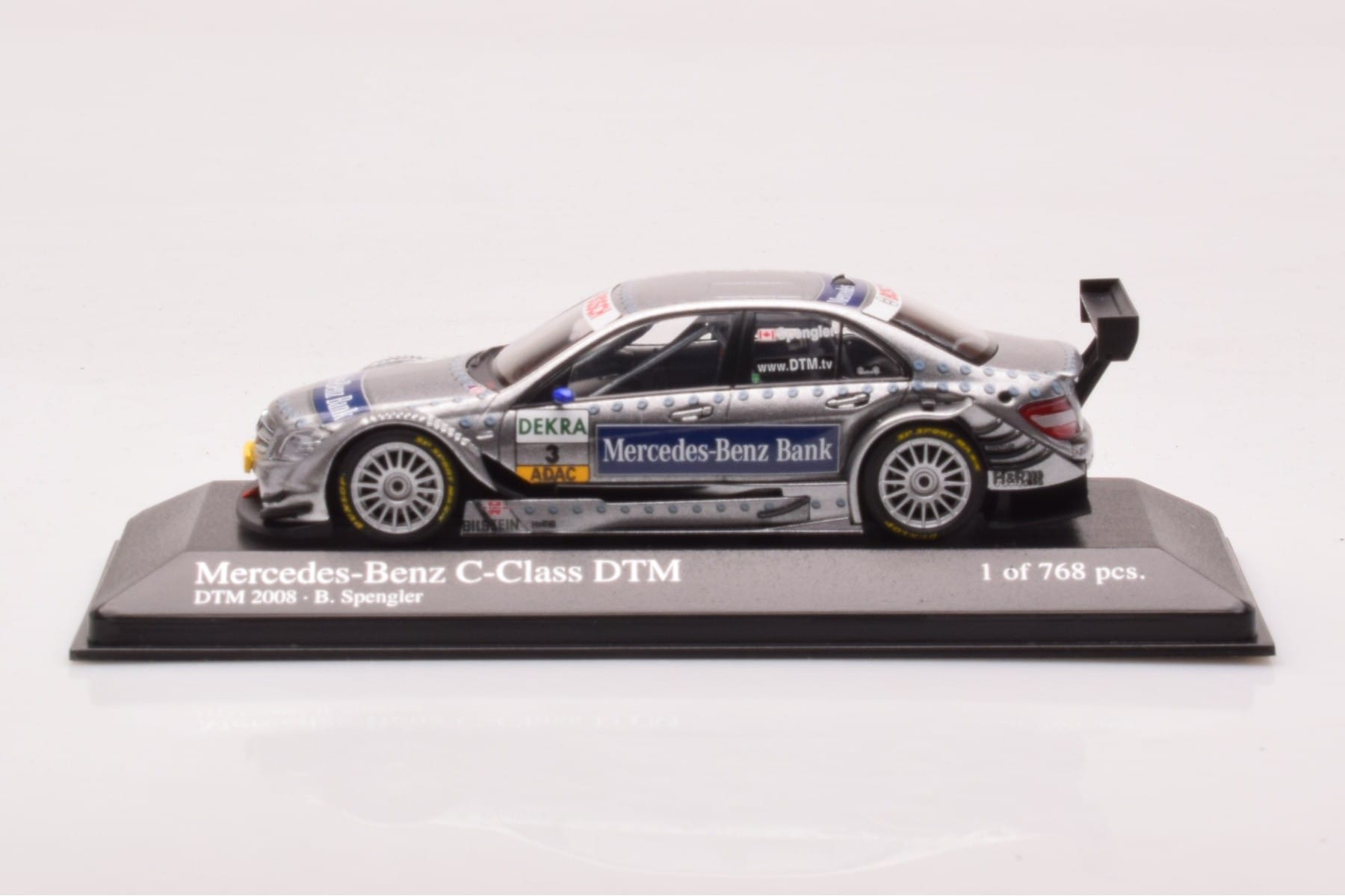 Mercedes C-Class W204 DTM Team AMG Mercedes #3 B. Spengler DTM 2008 Minichamps 1:43 400083803 Kov