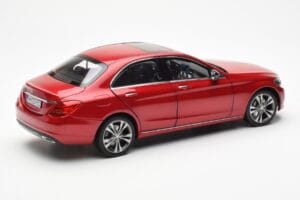 Mercedes C-Class W205 Červený Metalíza Asia Exclusive Norev 1:18 183835 Kov – obrázek 3 z 8