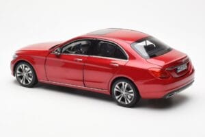 Mercedes C-Class W205 Červený Metalíza Asia Exclusive Norev 1:18 183835 Kov – obrázek 7 z 8