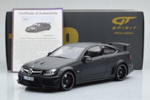 Mercedes C63 AMG W204 Black Series Matný Černý GT Spirit 1:18 GT843 Pryskyřice – obrázek 6 z 6