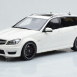 Mercedes C63 AMG S204 T-Model Bílý GT Spirit 1:18