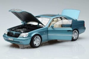 Mercedes CL600 C140 Modrý Metalíza Norev 1:18 183448 Kov – obrázek 2 z 7