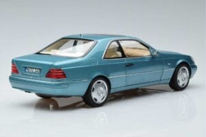 Mercedes CL600 C140 Modrý Metalíza Norev 1:18 183448 Kov – obrázek 3 z 7