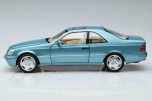 Mercedes CL600 C140 Modrý Metalíza Norev 1:18 183448 Kov – obrázek 4 z 7