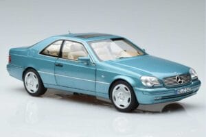 Mercedes CL600 C140 Modrý Metalíza Norev 1:18 183448 Kov – obrázek 5 z 7