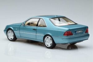 Mercedes CL600 C140 Modrý Metalíza Norev 1:18 183448 Kov – obrázek 6 z 7