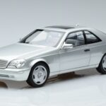 Mercedes CL600 C140 Stříbrný Metalíza Norev 1:18 183446 Kov