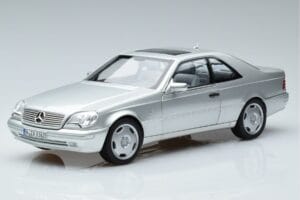 Mercedes CL600 C140 Stříbrný Metalíza Norev 1:18 183446 Kov