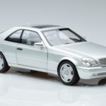 Mercedes CL600 C140 Stříbrný Metalíza Norev 1:18 183446 Kov - image 5 of 7