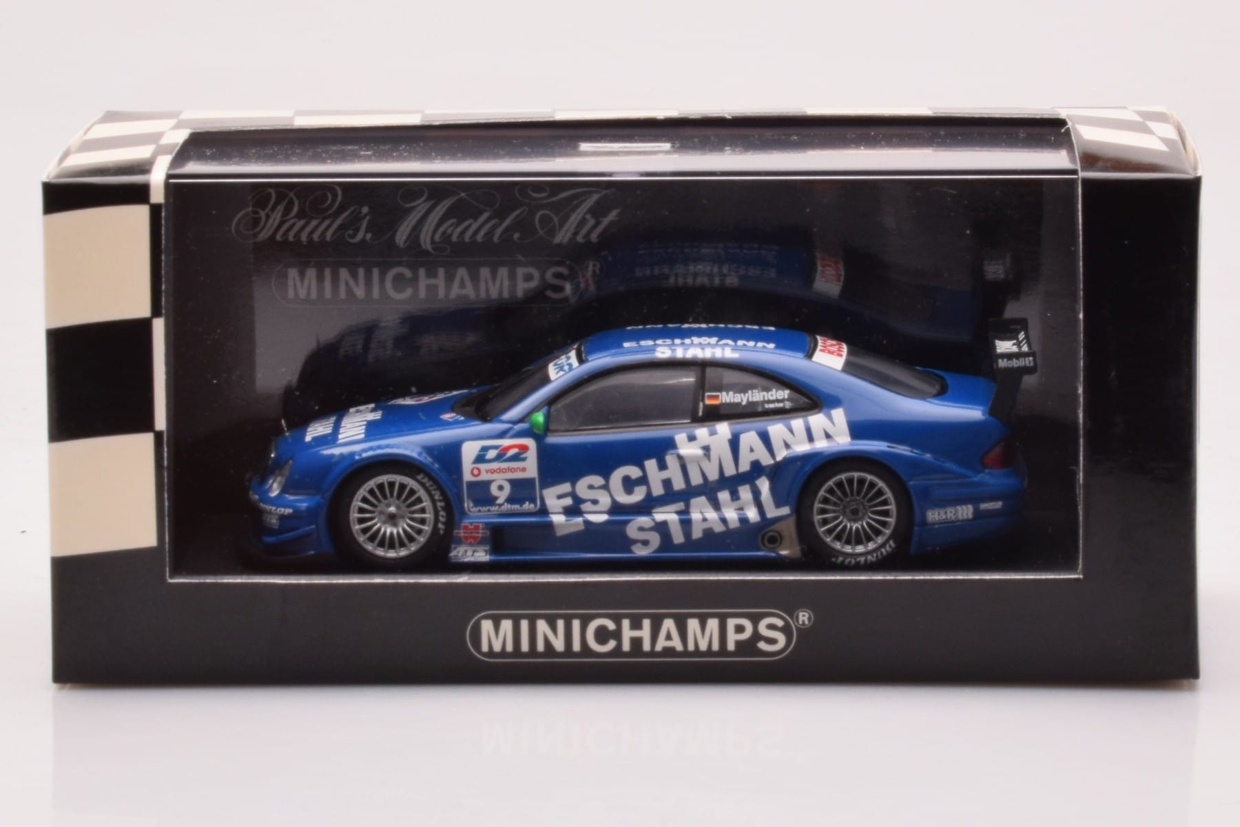 Mercedes CLK DTM Team Manthey #9 B. Maylander DTM 2001 Minichamps 1:43 400013109 Kov – obrázek 4 z 4