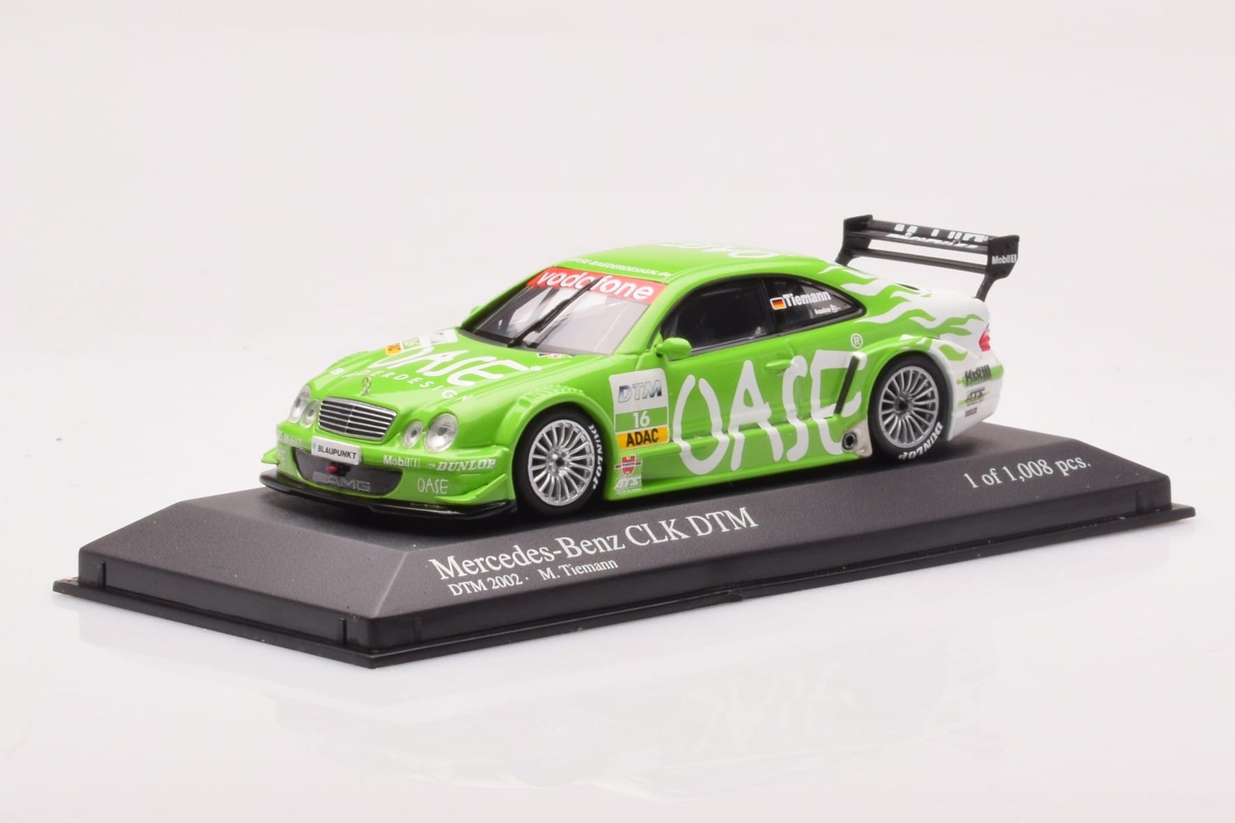 Mercedes CLK DTM Team OASE AMG #16 M. Tiemann DTM 2001 Minichamps 1:43 400023116 Kov – obrázek 2 z 4