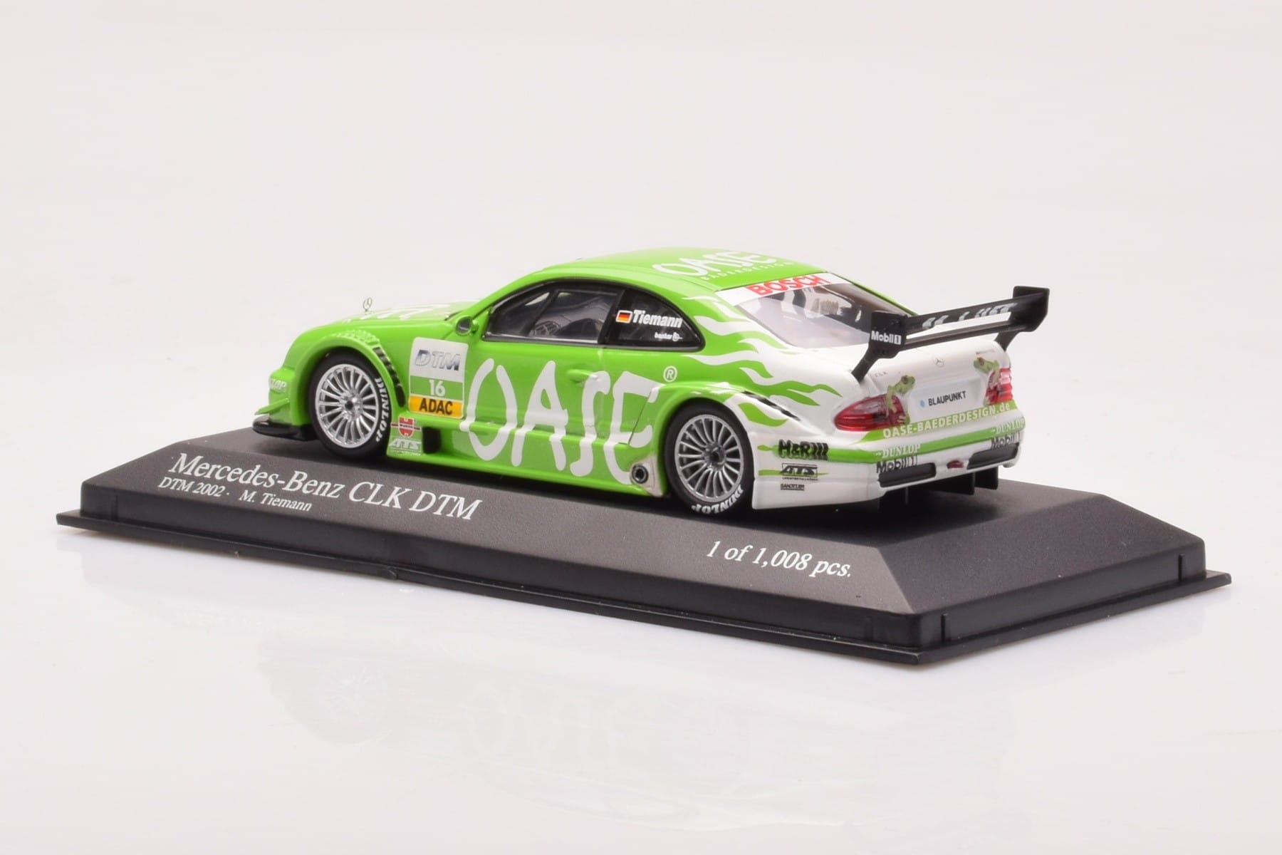 Mercedes CLK DTM Team OASE AMG #16 M. Tiemann DTM 2001 Minichamps 1:43 400023116 Kov – obrázek 3 z 4