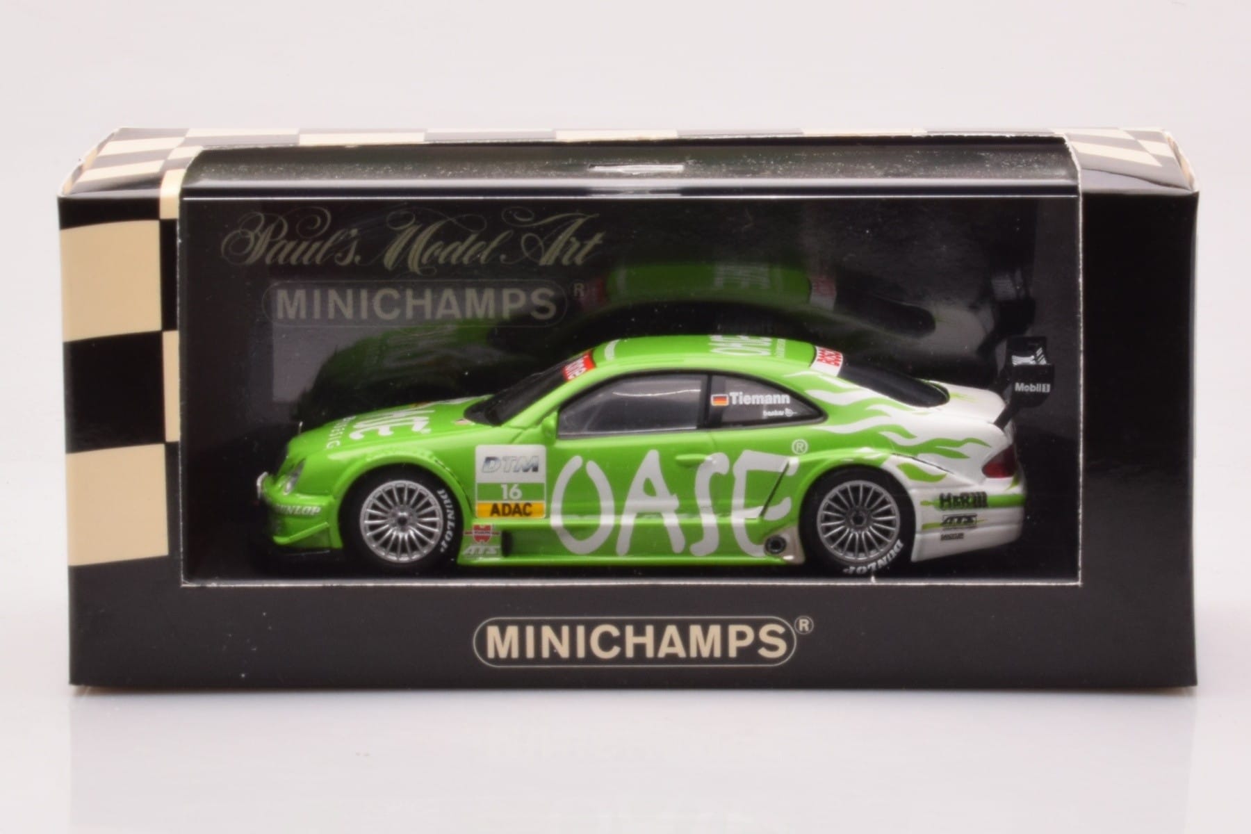 Mercedes CLK DTM Team OASE AMG #16 M. Tiemann DTM 2001 Minichamps 1:43 400023116 Kov – obrázek 4 z 4