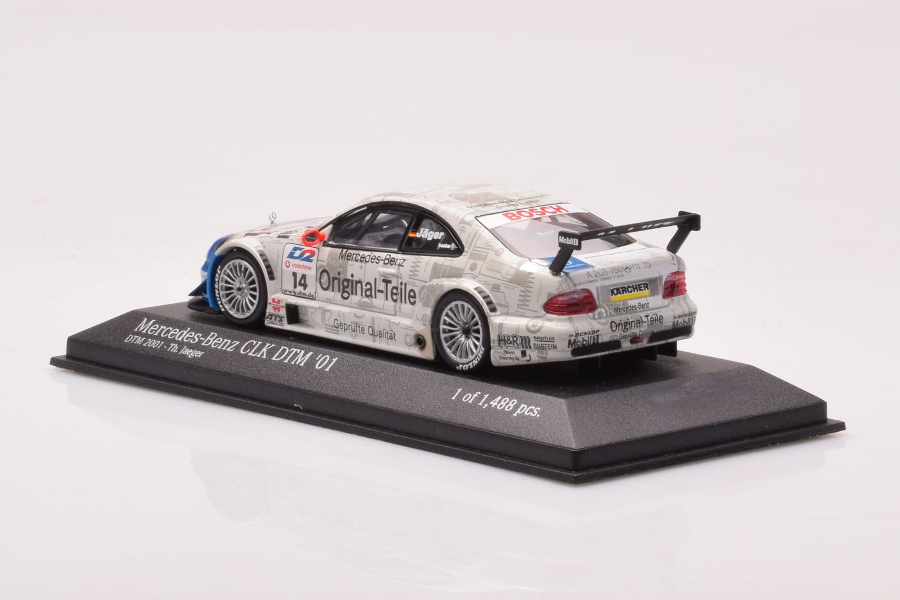 Mercedes CLK DTM Team Persson #14 Jaeger DTM 2001 Minichamps 1:43 400013714 Kov – obrázek 3 z 4
