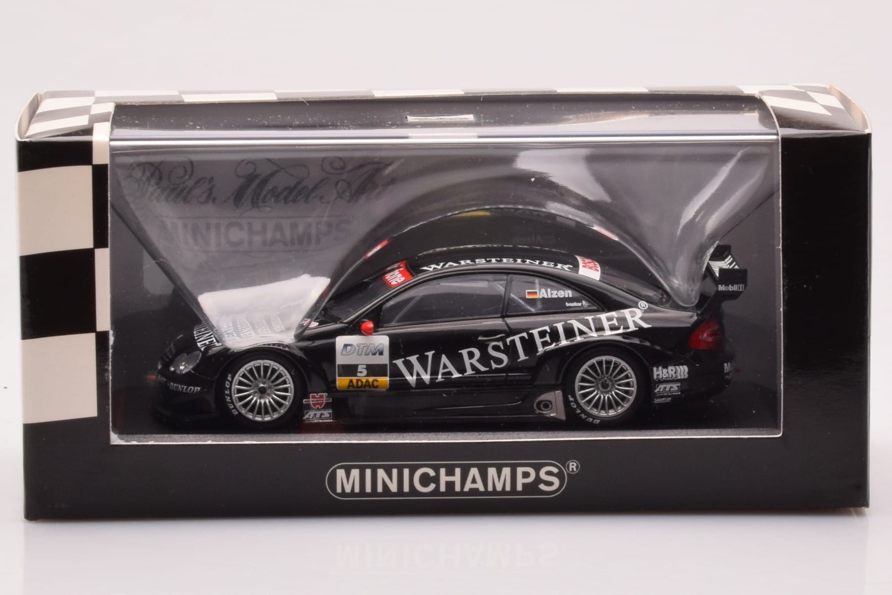 Mercedes CLK DTM Team Warsteiner AMG #5 U. Alzen DTM 2002 Minichamps 1:43 400023025 Kov – obrázek 4 z 4