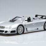 Mercedes CLK GTR Roadster Stříbrný GT Spirit 1:18 GT155 Pryskyřice
