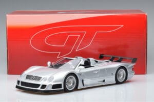 Mercedes CLK GTR Roadster Stříbrný GT Spirit 1:18 GT155 Pryskyřice – obrázek 6 z 6