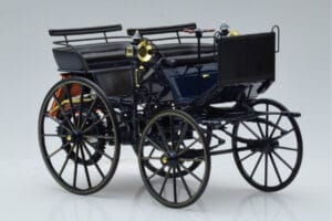 Mercedes Daimler Motorkutsche Tmavě Modrá Norev 1:18 183700 Kov – obrázek 4 z 6
