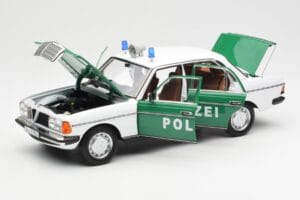 Mercedes E-Class W123 Polizei Norev 1:18 B66040676 Kov – obrázek 2 z 8