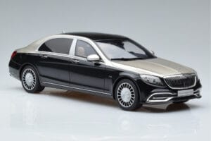 Mercedes Maybach S600 W222 Černý Stříbrný GT Spirit 1:18 GT237 Pryskyřice – obrázek 4 z 6