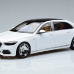 Mercedes Maybach S600 W222 V12 Biturbo Diamond Bílý Almost Real 1:18
