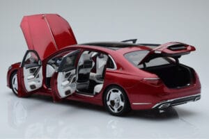 Mercedes Maybach S600 W222 V12 Biturbo Patagonia Červený Almost Real 1:18 820119 Kov – obrázek 5 z 10