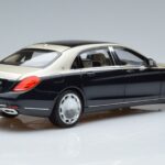 Mercedes Maybach S650 X222 Stříbrně Modrý Norev 1:18 B66960615 Kov - image 3 of 7