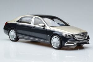 Mercedes Maybach S650 X222 Stříbrně Modrý Norev 1:18 B66960615 Kov – obrázek 5 z 7