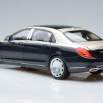 Mercedes Maybach S650 X222 Stříbrně Modrý Norev 1:18 B66960615 Kov - image 6 of 7