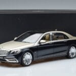 Mercedes Maybach S650 X222 Stříbrně Modrý Norev 1:18 B66960615 Kov - image 7 of 7