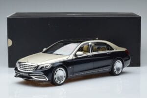 Mercedes Maybach S650 X222 Stříbrně Modrý Norev 1:18 B66960615 Kov – obrázek 7 z 7