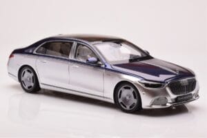 Mercedes Maybach S680 W223 Nautical Modrý Cirrus Stříbrný Almost Real 1:18 820125 Kov – obrázek 6 z 8