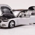 Mercedes Maybach S680 W223 Obsidian Černý Diamond Bílý Almost Real 1:18 - image 2 of 7