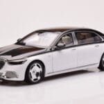 Mercedes Maybach S680 W223 Obsidian Černý Diamond Bílý Almost Real 1:18