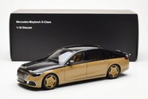 Mercedes Maybach S680 W223 Obsidian Černý Sand Almost Real 1:18 820124 Kov – obrázek 7 z 7