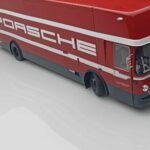 Mercedes O317 Porsche Transporter Červený CMR 1:18 - image 9 of 12