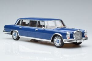 Mercedes S-Class 600 W100 LWB Pullman Tmavě Modrý MCG 1:18 MCG18189 Kov – obrázek 4 z 6