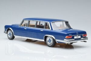 Mercedes S-Class 600 W100 LWB Pullman Tmavě Modrý MCG 1:18 MCG18189 Kov – obrázek 5 z 6
