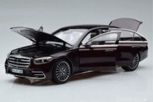 Mercedes S-Class W223 AMG Line Červený Norev 1:18 183804 Kov – obrázek 2 z 8