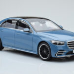 Mercedes S-Class W223 Vintage Modrý Norev 1:18 - image 5 of 7