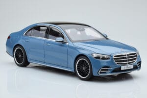 Mercedes S-Class W223 Vintage Modrý Norev 1:18 B66960828 Kov – obrázek 5 z 7